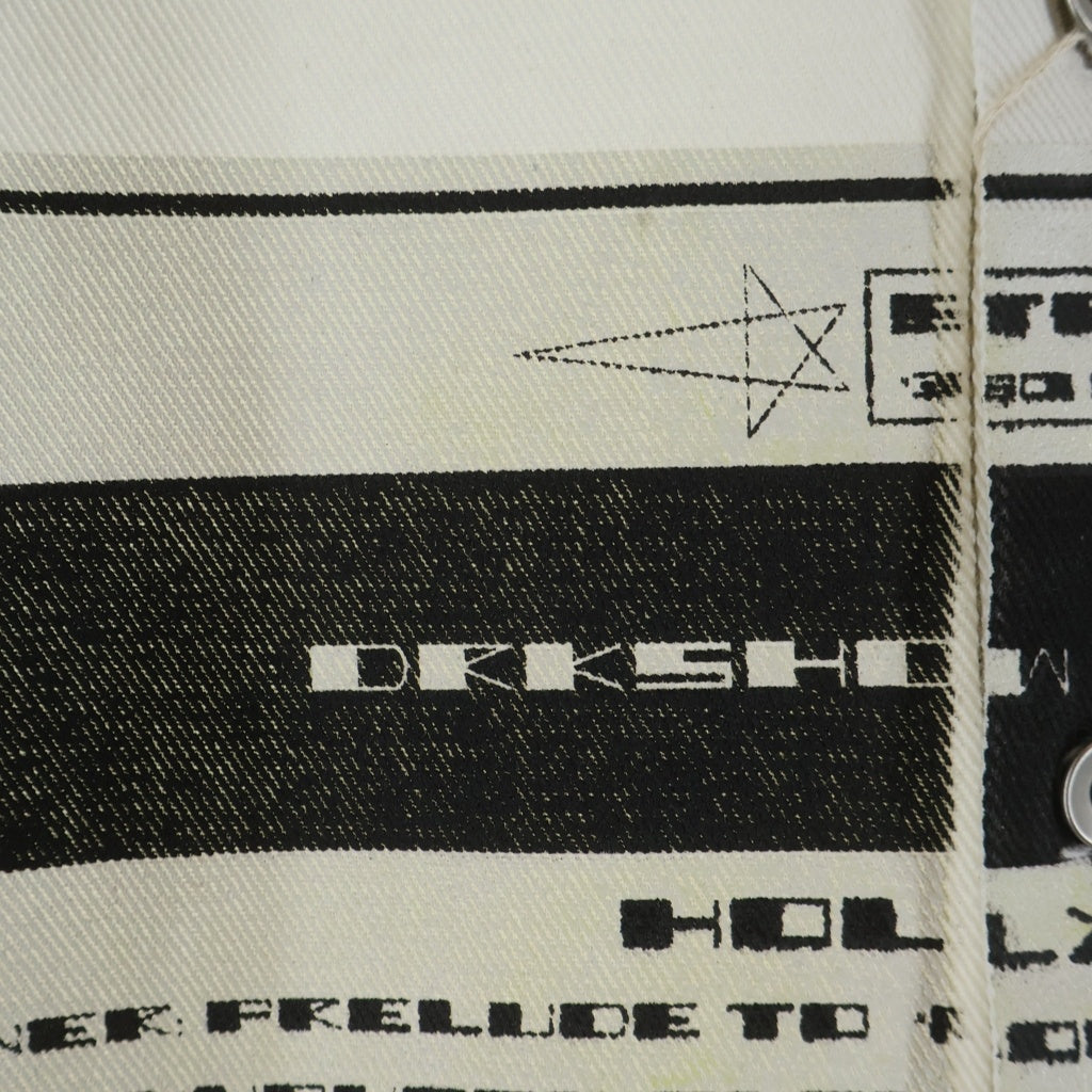 DRKSHDW(ダークシャドウ) OUTERSHIRT アウターシャツ デニムシャツジャケット ホワイト DU01E3755-DMWEP1
