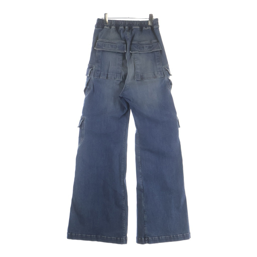DRKSHDW(ダークシャドウ) DENIM DOUBLE CARGO JUMBO BELASデニム ダブルカーゴ ジャンボベラ ワイドデニムパンツ インディゴ DS01E3324-SDWB