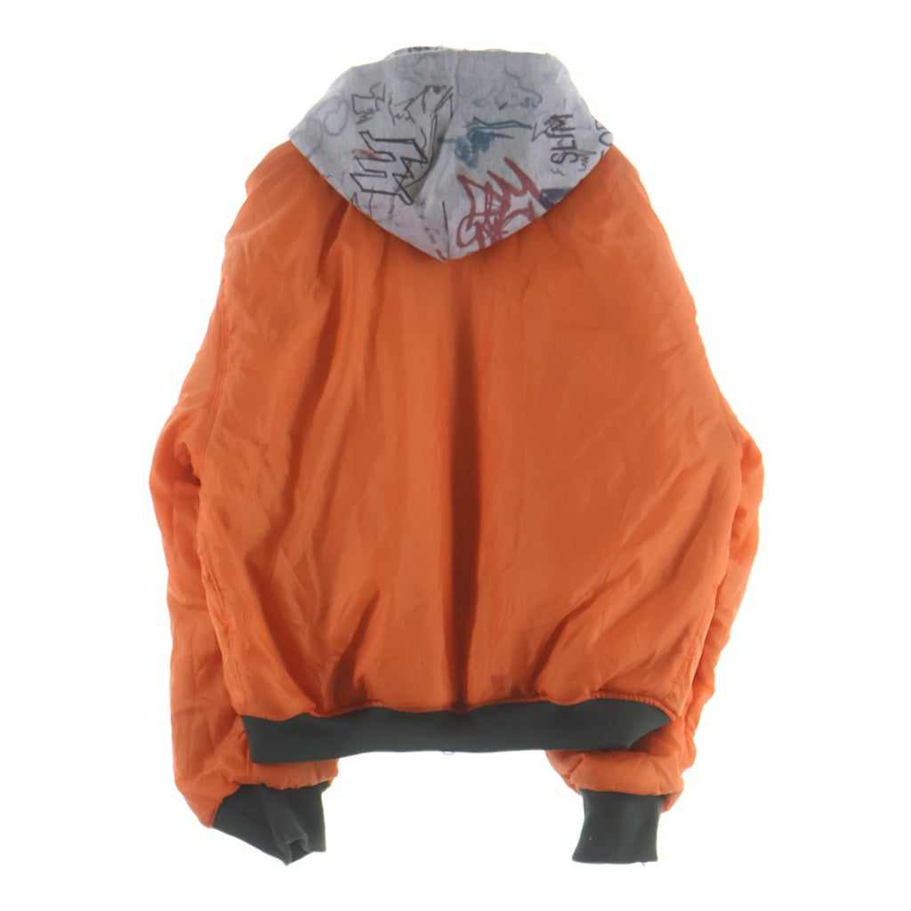 Mowalola(モワローラ) 25AW GRAFFITI BOMBER JACKET グラフィック ボンバージャケット カーキ