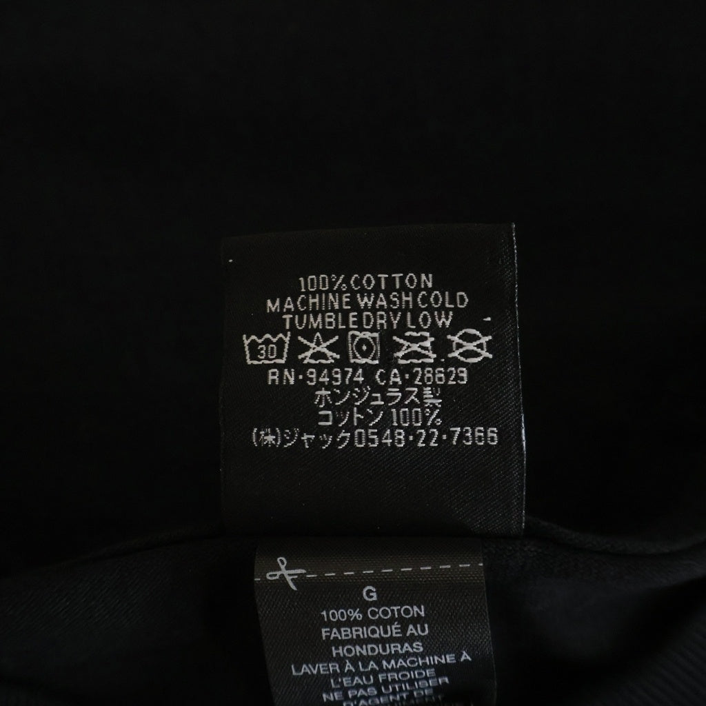 STUSSY(ステューシー) GUAM限定 両面プリント クルーネック 長袖Tシャツ ブラック