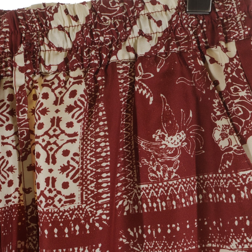KITH(キス) 24SS Silk Twill Lewis Short KHM060592 シルクツイル バンダナ柄 ショーツ ハーフパンツ レッド
