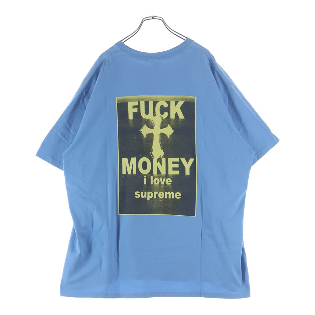 SUPREME(シュプリーム) 24AW Fuck Money Tee ファックマネー 半袖Tシャツ ブルー