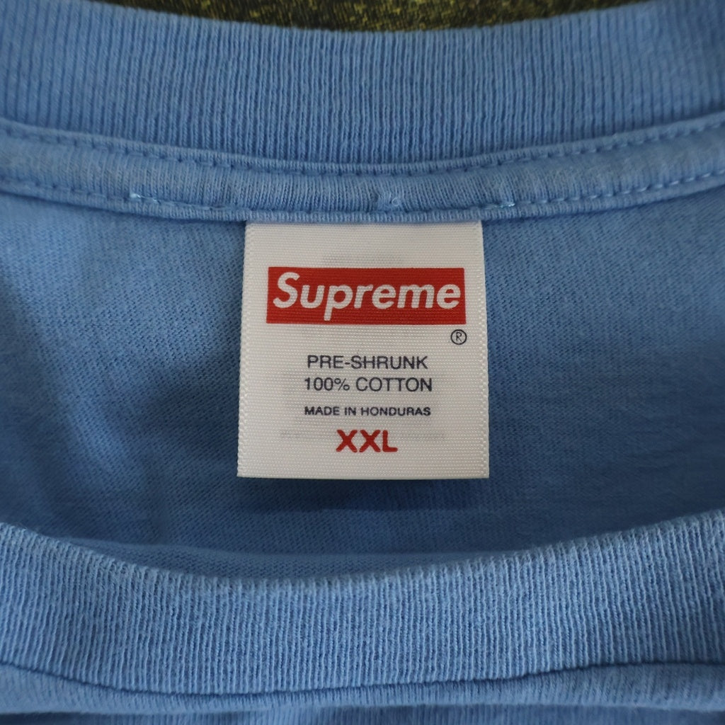SUPREME(シュプリーム) 24AW Fuck Money Tee ファックマネー 半袖Tシャツ ブルー