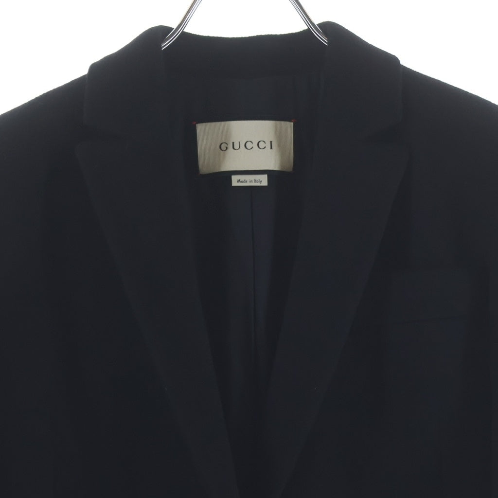 GUCCI(グッチ) 3B Wool Coat ウールチェスターコート ロングコート ブラック 455739 ZGW07