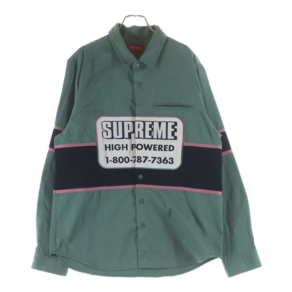 SUPREME(シュプリーム) 19AW High Powered Work Shirt ハイパワー ワークシャツ 長袖シャツ グリーン