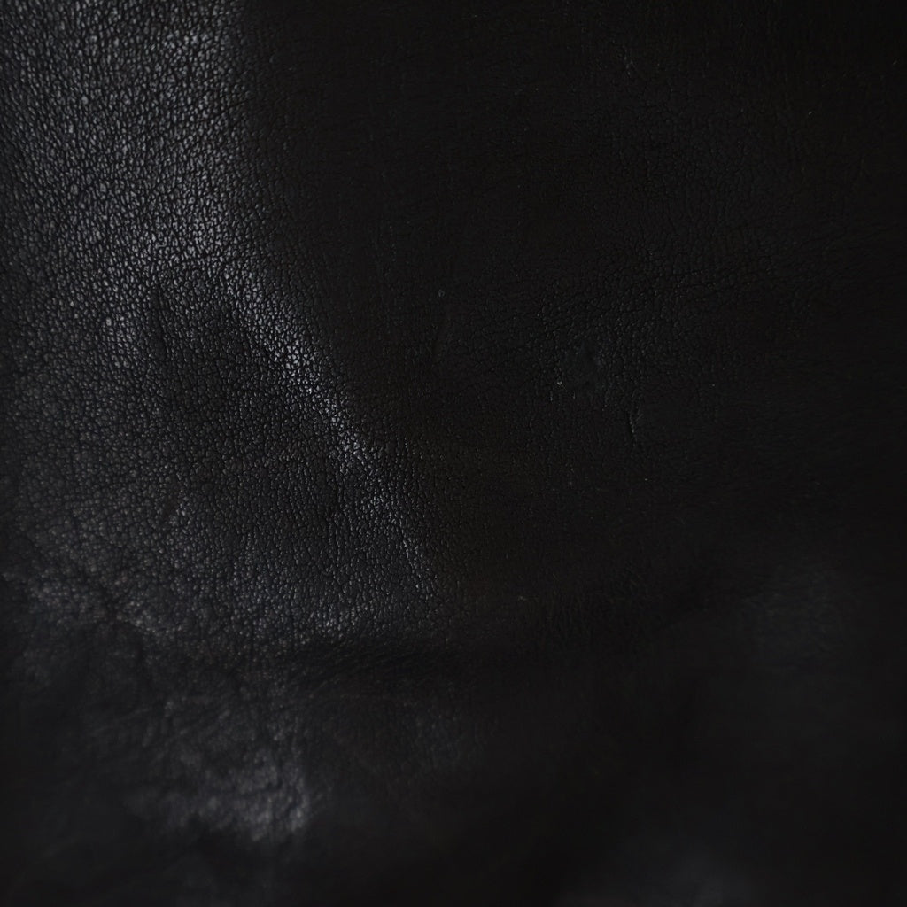 RRL(ダブルアールエル) LEATHER SHIRTS JACKET レザーシャツ ジャケット ブラック