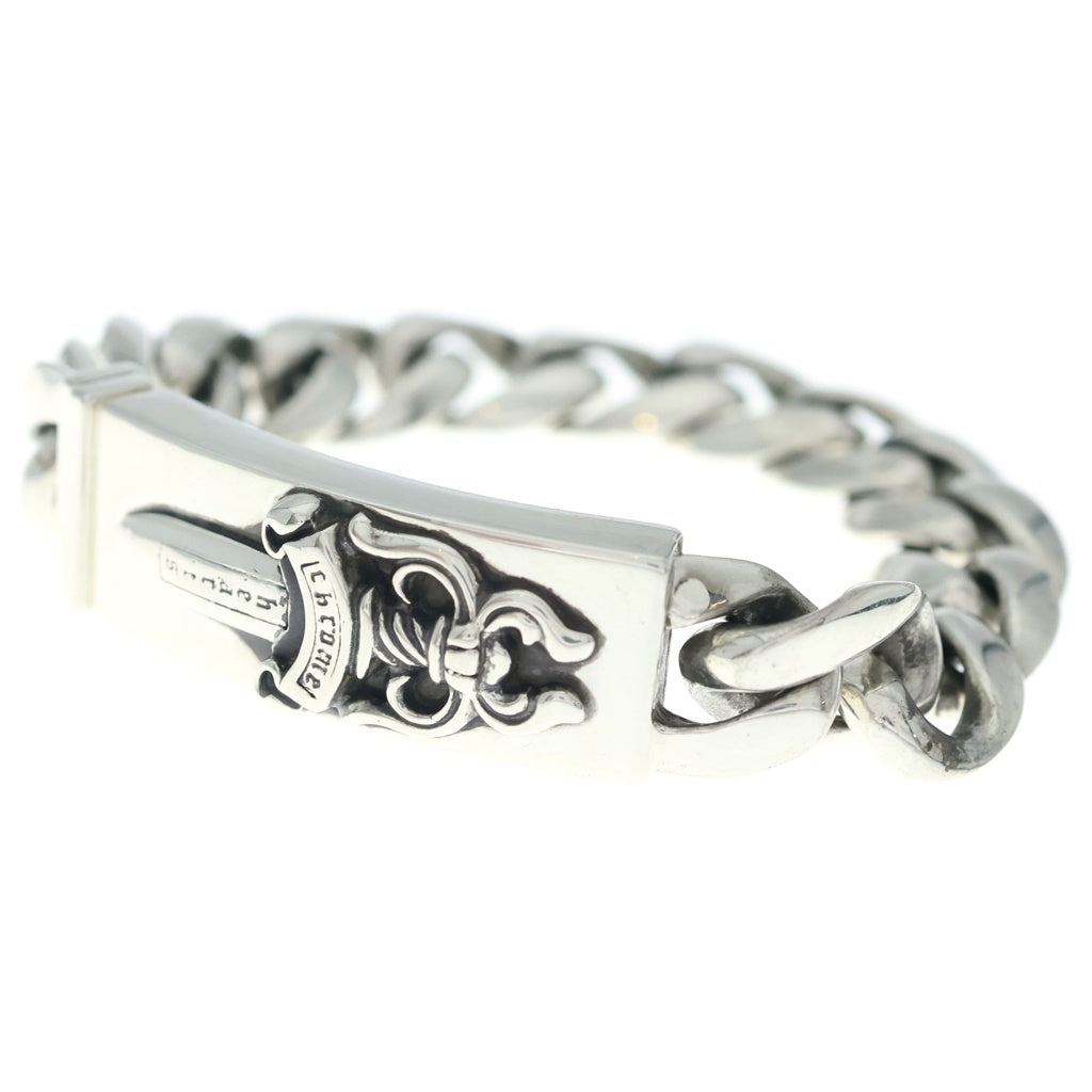 CHROME HEARTS(クロムハーツ) ID DAGGER ダガーIDクラシックリンクブレスレット 13LINK シルバー BCA156