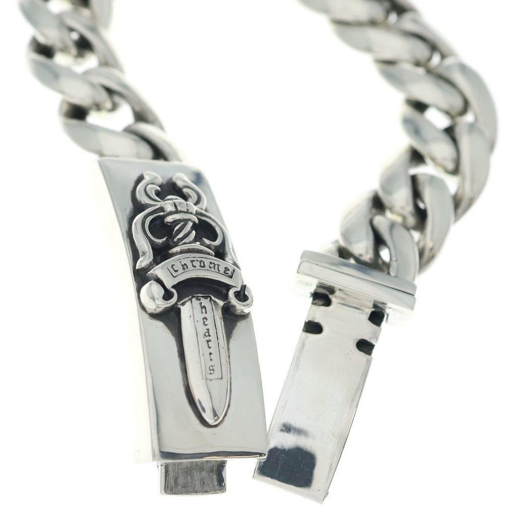 CHROME HEARTS(クロムハーツ) ID DAGGER ダガーIDクラシックリンクブレスレット 13LINK シルバー BCA156