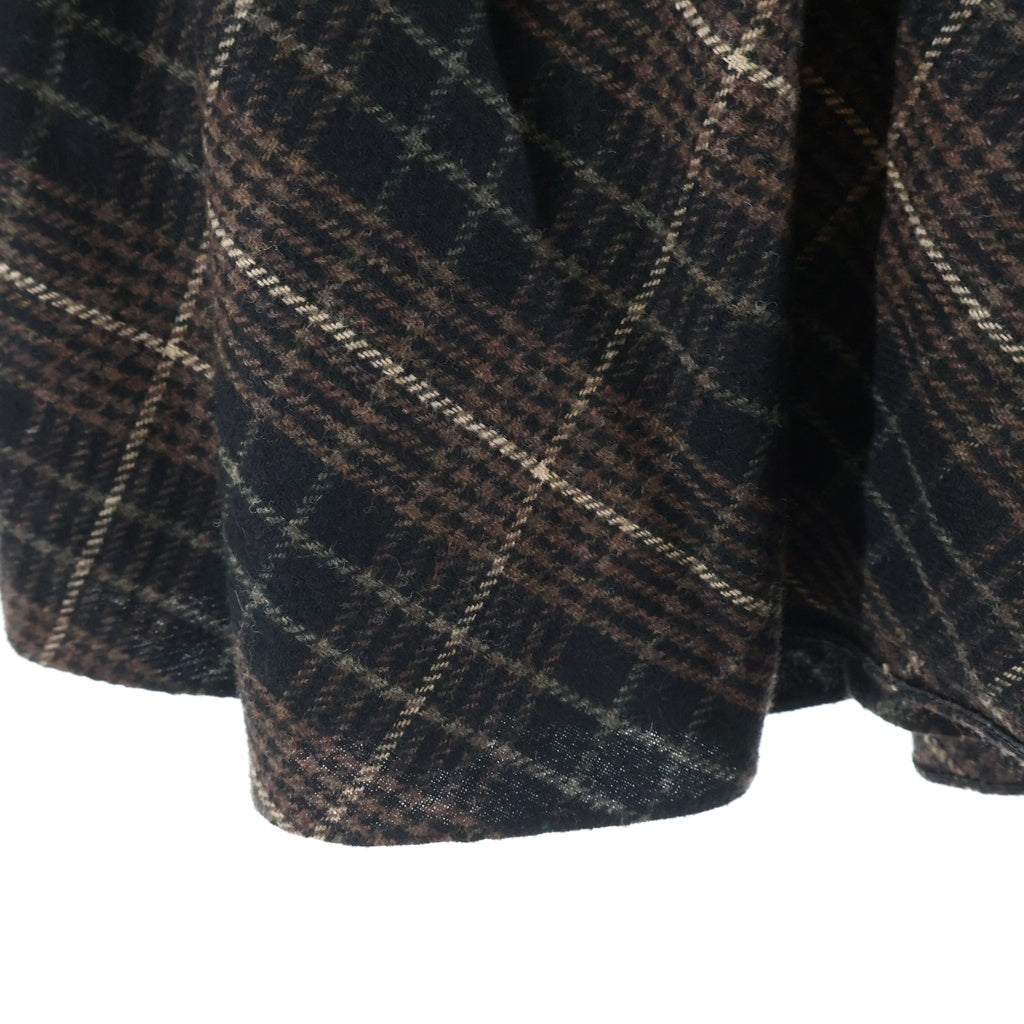 CELINE(セリーヌ) 21AW 90'S バックル付きベルト フランネル チェック ミディスカート 34 2J388344P レディース