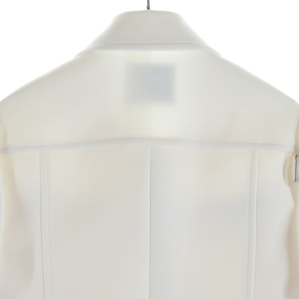 COURREGES(クレージュ) ツイルストラップジャケット ホワイト 123CBL081PL00070001 レディース
