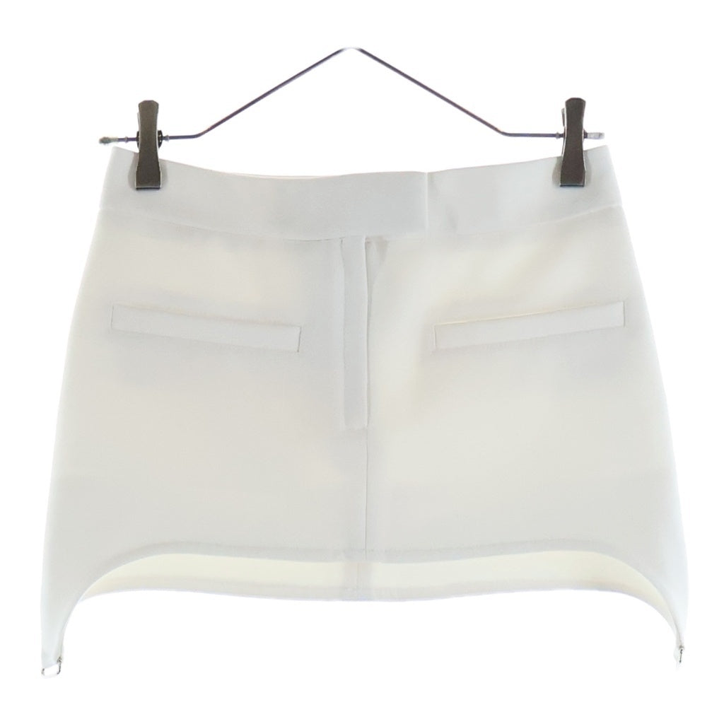 COURREGES(クレージュ) サスペンダー ミニスカート ホワイト 123CJU078PL00070001 レディース
