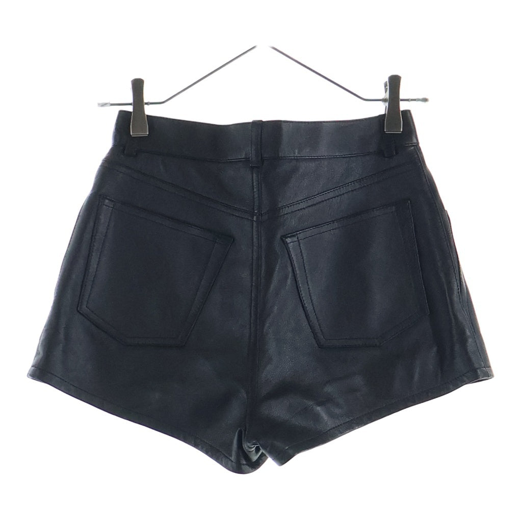 SAINT LAURENT PARIS(サンローランパリ) レザー ショートパンツ ブラック 45CT 657141 レディース
