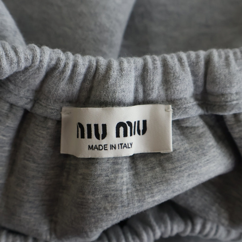 miumiu(ミュウミュウ) パデッド コットンフリース ミニスカート グレー MG2252 レディース