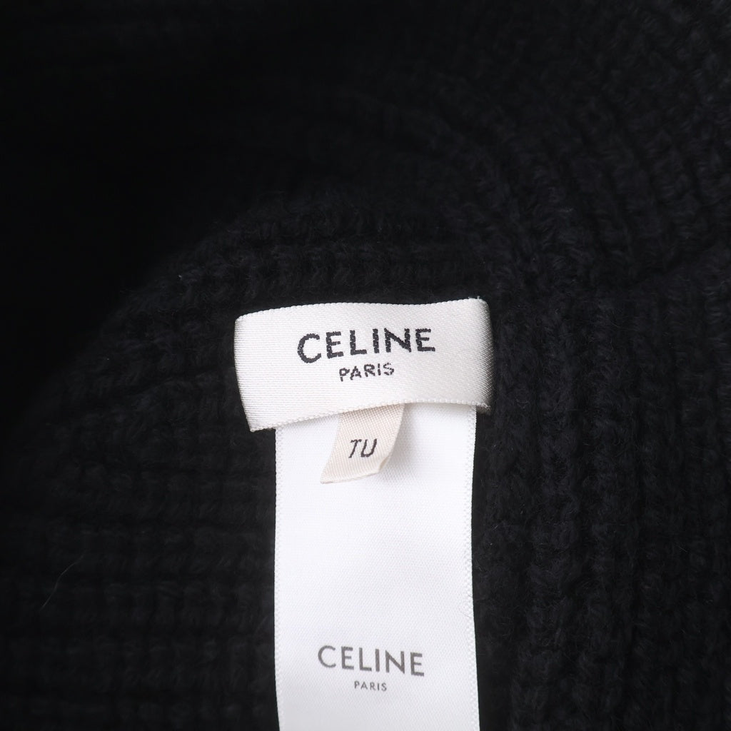 CELINE(セリーヌ) トリオンフ クロシェ カシミア バケットハット ブラック 2A80T384D レディース