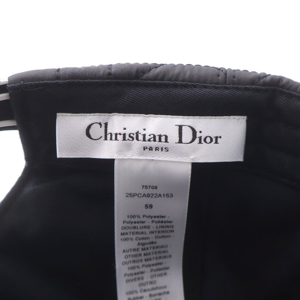Christian Dior(クリスチャンディオール) D-PLAYER ベースボールキャップ 帽子 ブラック 25PCA922A153