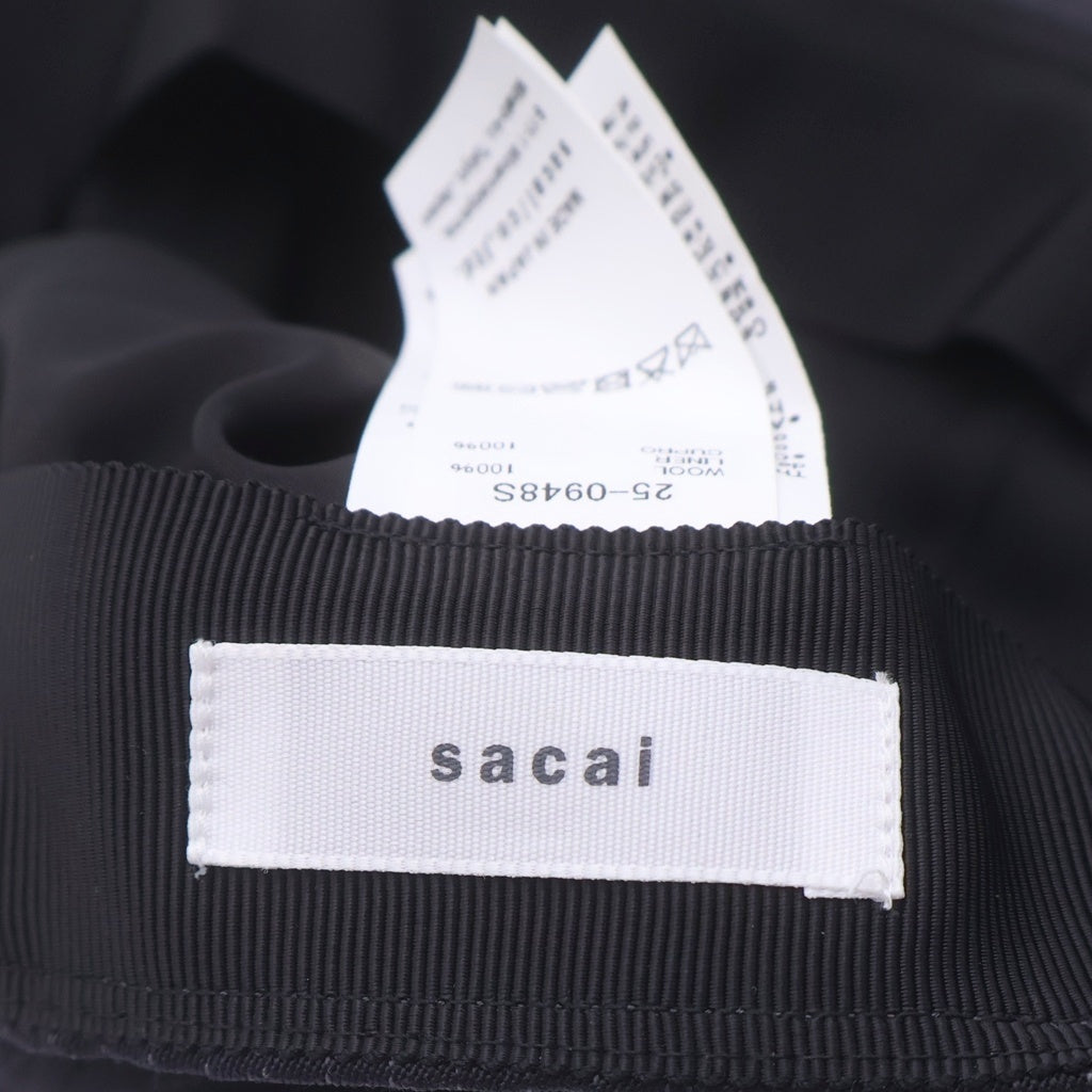 Sacai(サカイ) 25SS S CAP 25-0948S Sロゴキャップ 帽子 ネイビー