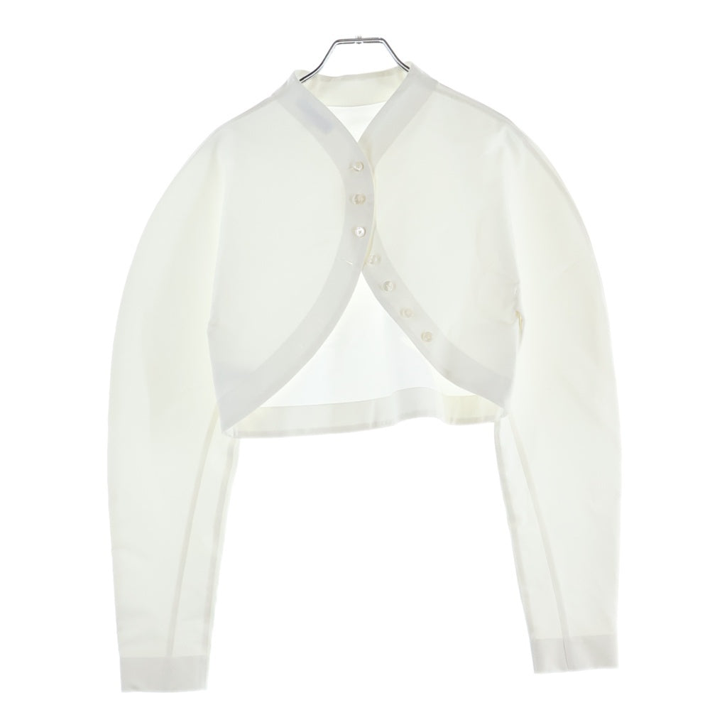 ALAIA(アライア) CROPPED POPLIN TOP AA9H04034T447 クロップド ポプリン トップ シャツジャケット レディース ホワイト