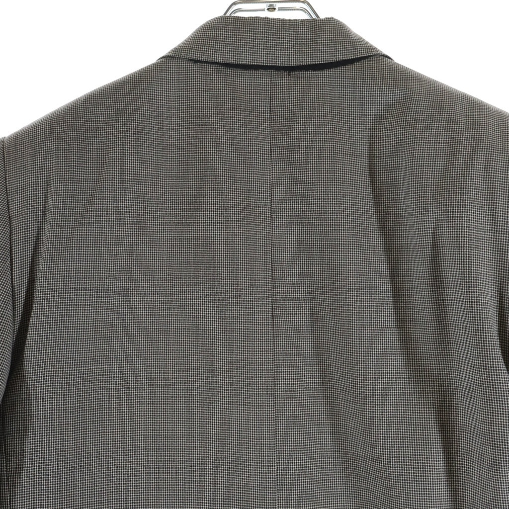 CELINE(セリーヌ) JUDE JACKET 2V49F617U.97EI チェック ウールシルク テーラードジャケット レディース グレー