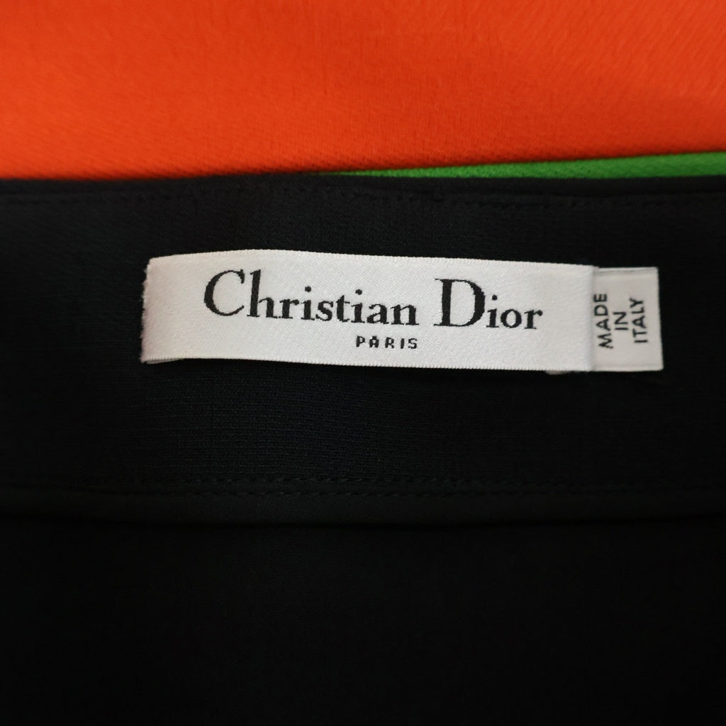 Christian Dior(クリスチャンディオール) 22SS シルク混 カラーブロックスカート レディース 221J36B1162 マルチ