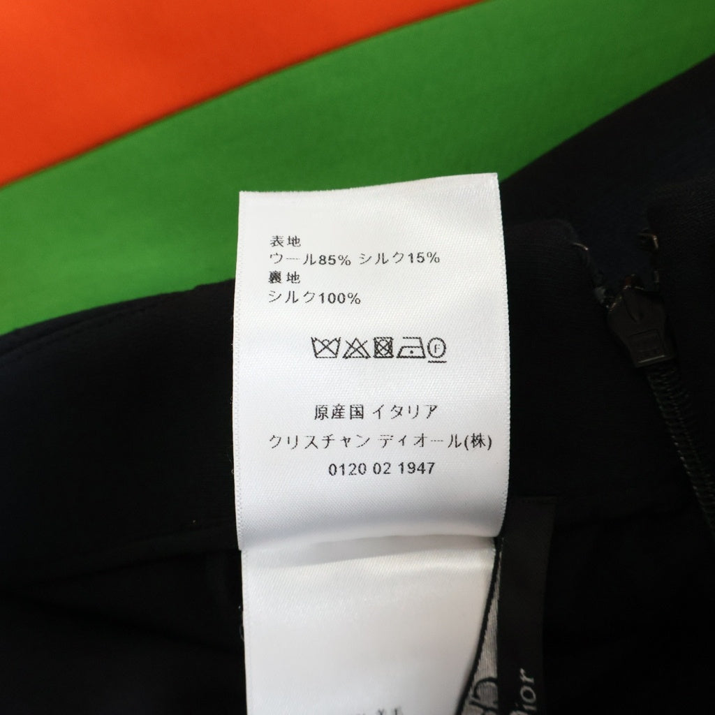 Christian Dior(クリスチャンディオール) 22SS シルク混 カラーブロックスカート レディース 221J36B1162 マルチ