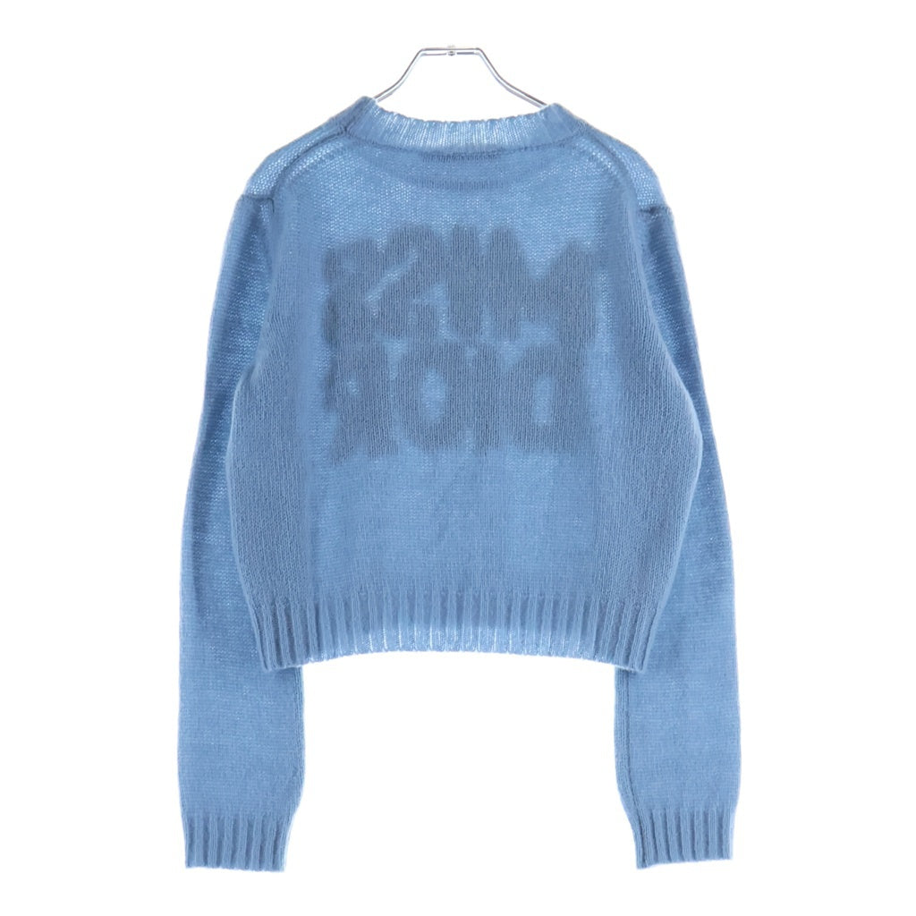Christian Dior(クリスチャンディオール) MISS DIOR GRAFFITI 454S57AM103 カシミヤシルク クルーネックニット セーター レディース ブルー