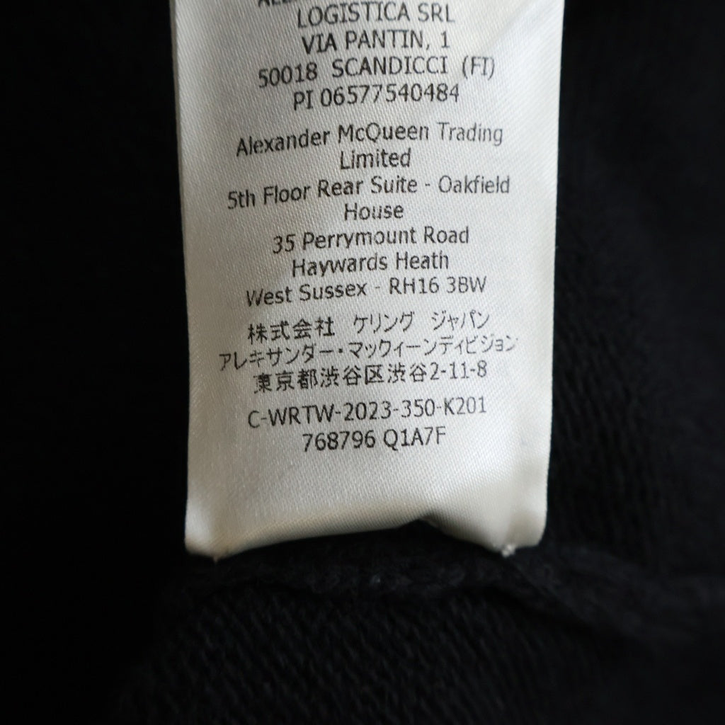 Alexander McQueen(アレキサンダーマックイーン) ウールカシミヤ ジップアップドライバーズニット セーター レディース 768796 Q1A7F ブラック