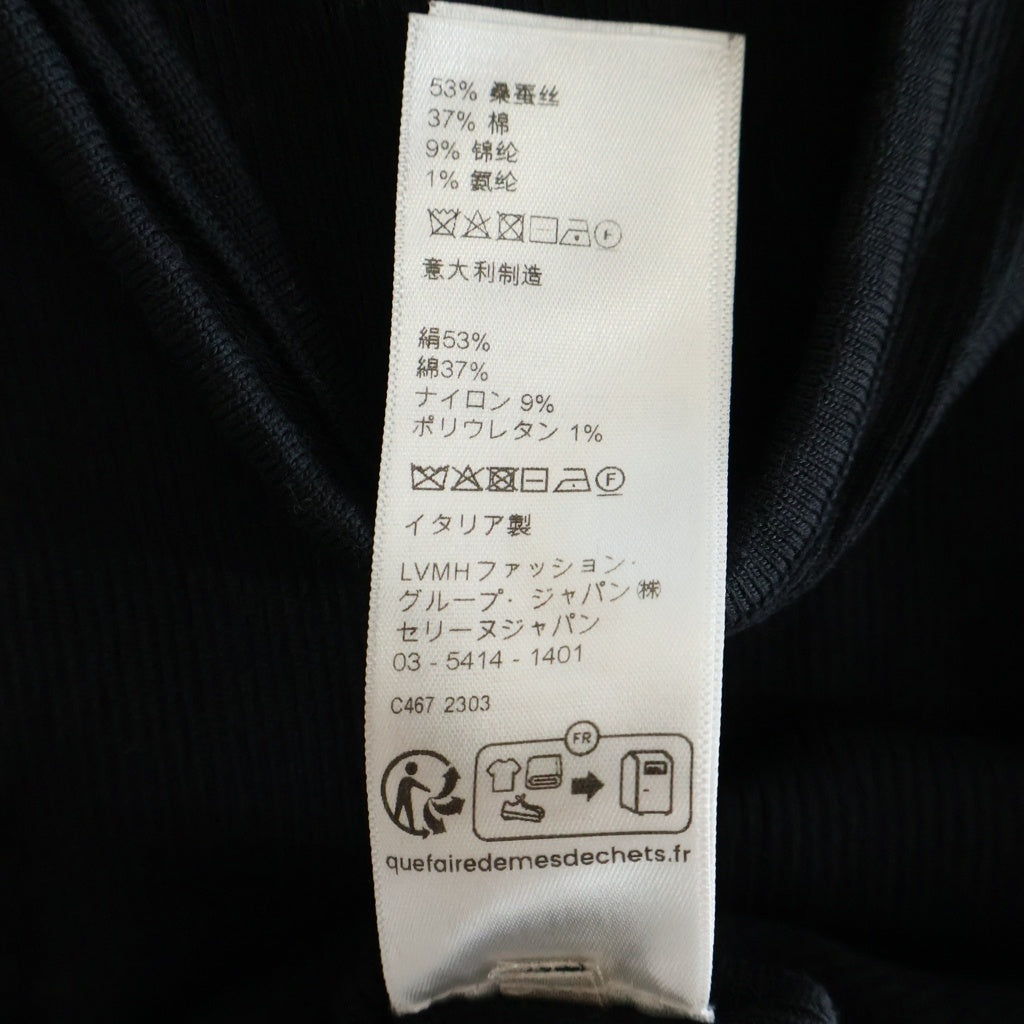 CELINE(セリーヌ) トリオンフ オープンバック シルク混 ミニドレス レディース 2AI60898T.38NO ブラック