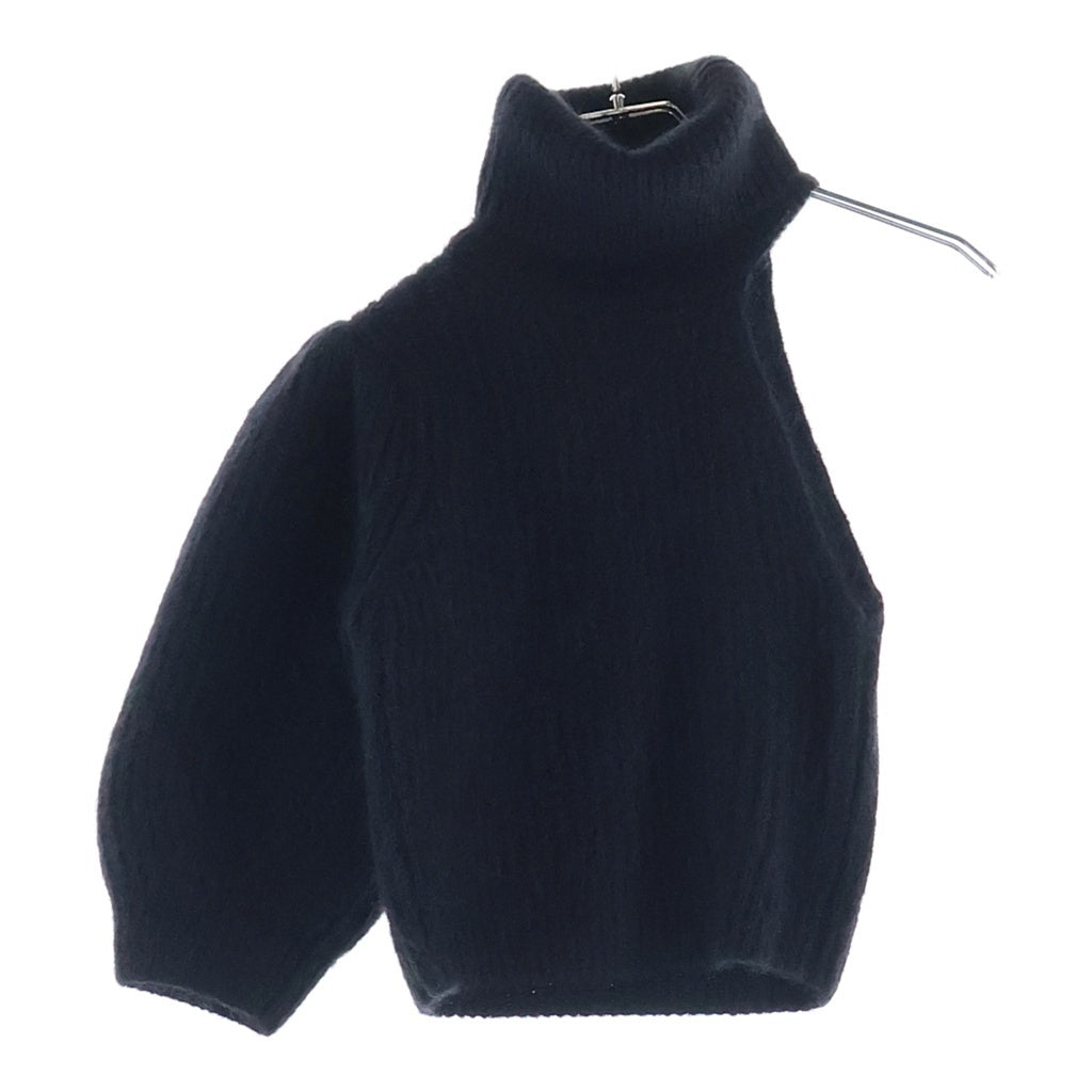 CELINE(セリーヌ) モヘア シルク クロップド タートルネックセーター ニット レディース 2A33T377N ブラック