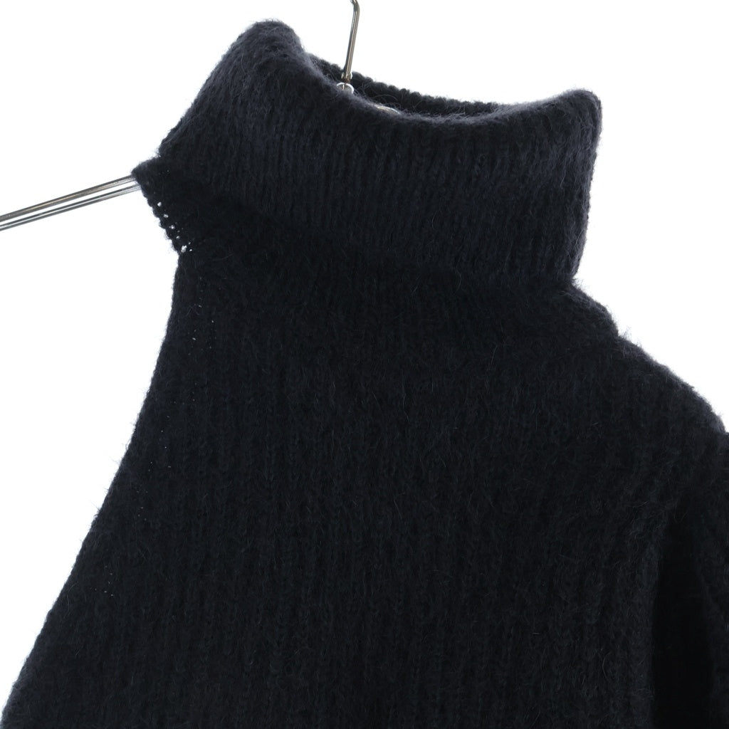 CELINE(セリーヌ) モヘア シルク クロップド タートルネックセーター ニット レディース 2A33T377N ブラック