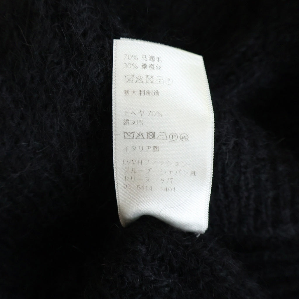 CELINE(セリーヌ) モヘア シルク クロップド タートルネックセーター ニット レディース 2A33T377N ブラック