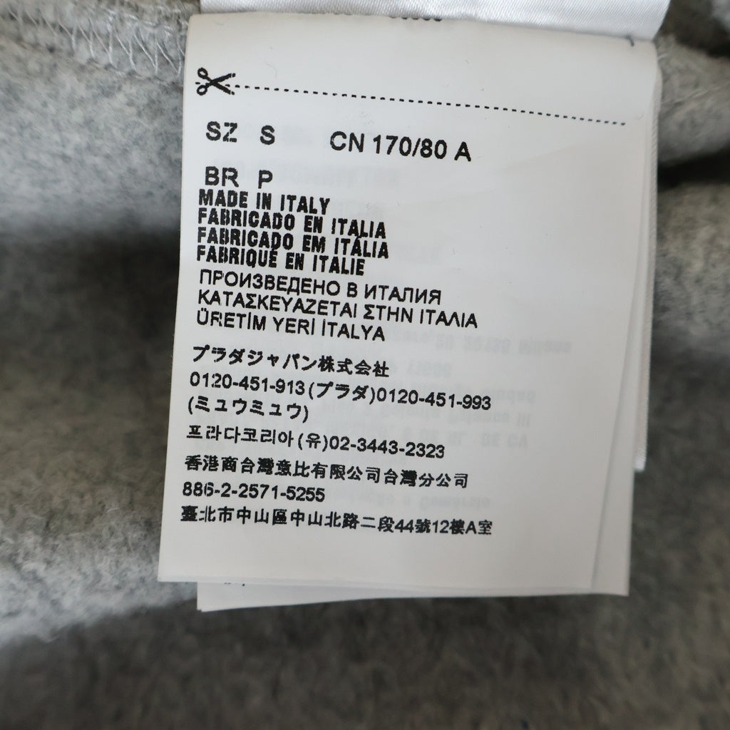 miumiu(ミュウミュウ) 23AW ロゴクロップド スウェットトレーナー レディース MJL869 102J グレー