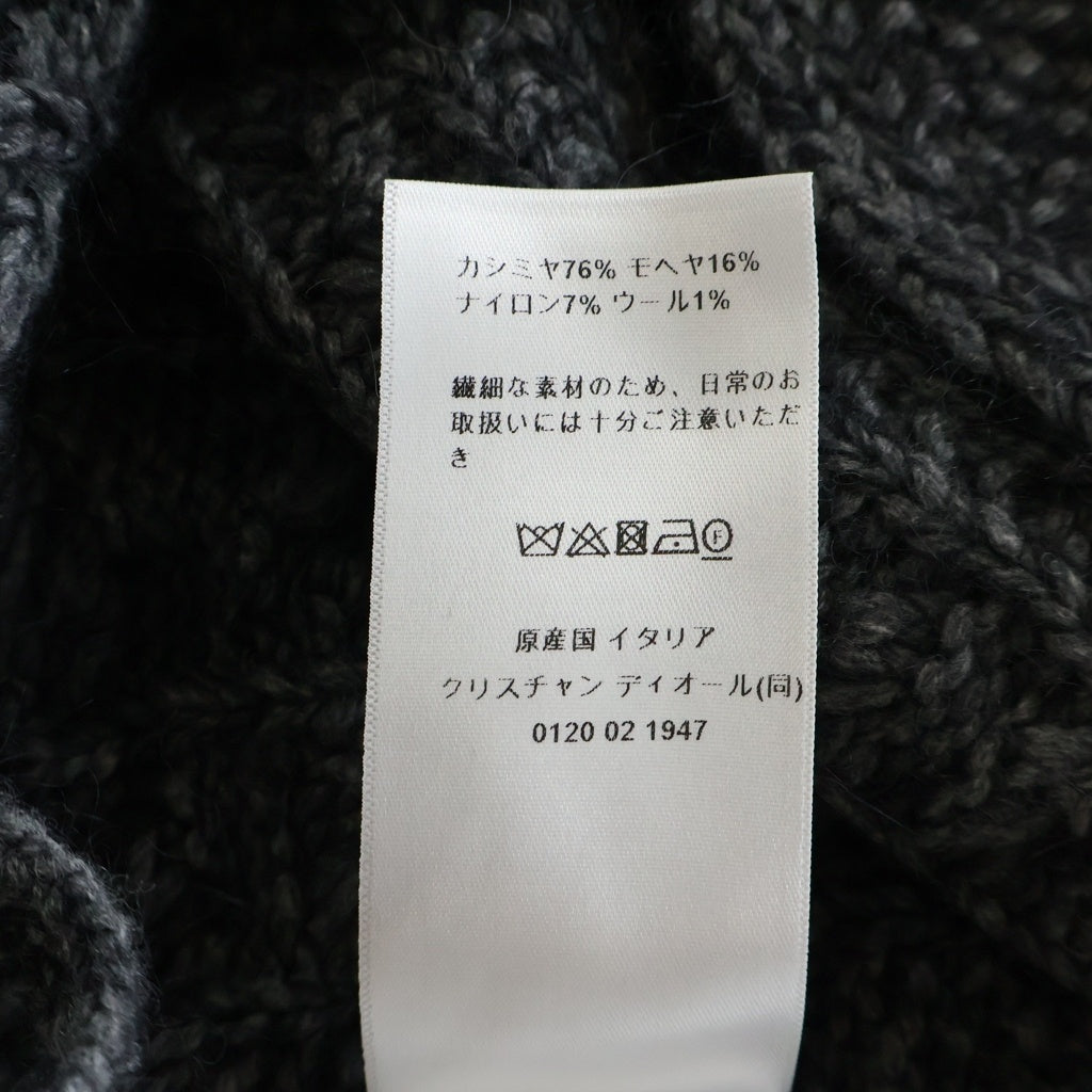 Christian Dior(クリスチャンディオール) カシミヤ ケーブルニット ベスト グレー 344T40AM039 レディース
