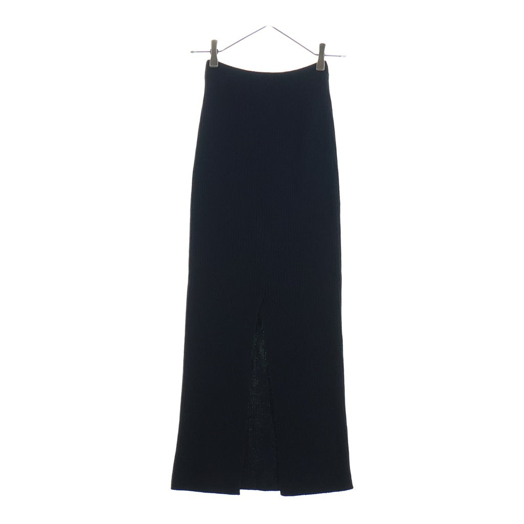 Christian Dior(クリスチャンディオール) ウール ロングスカート ブラック 344J01AM232 レディース