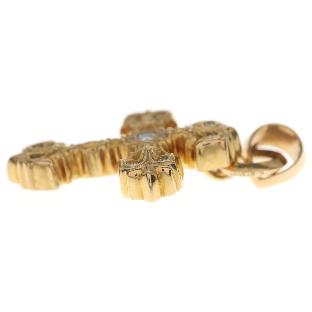 CHROME HEARTS(クロムハーツ) 22K FILIG/CROSS-XSM P/DIA フィリグリークロスXS PAVEダイヤ ペンダントトップ ゴールド