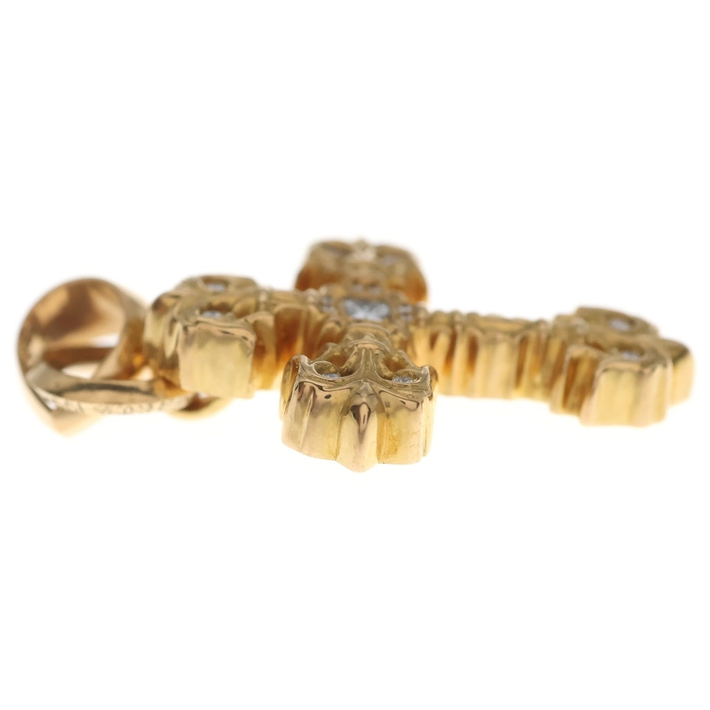 CHROME HEARTS(クロムハーツ) 22K FILIG/CROSS-XSM P/DIA フィリグリークロスXS PAVEダイヤ ペンダントトップ ゴールド