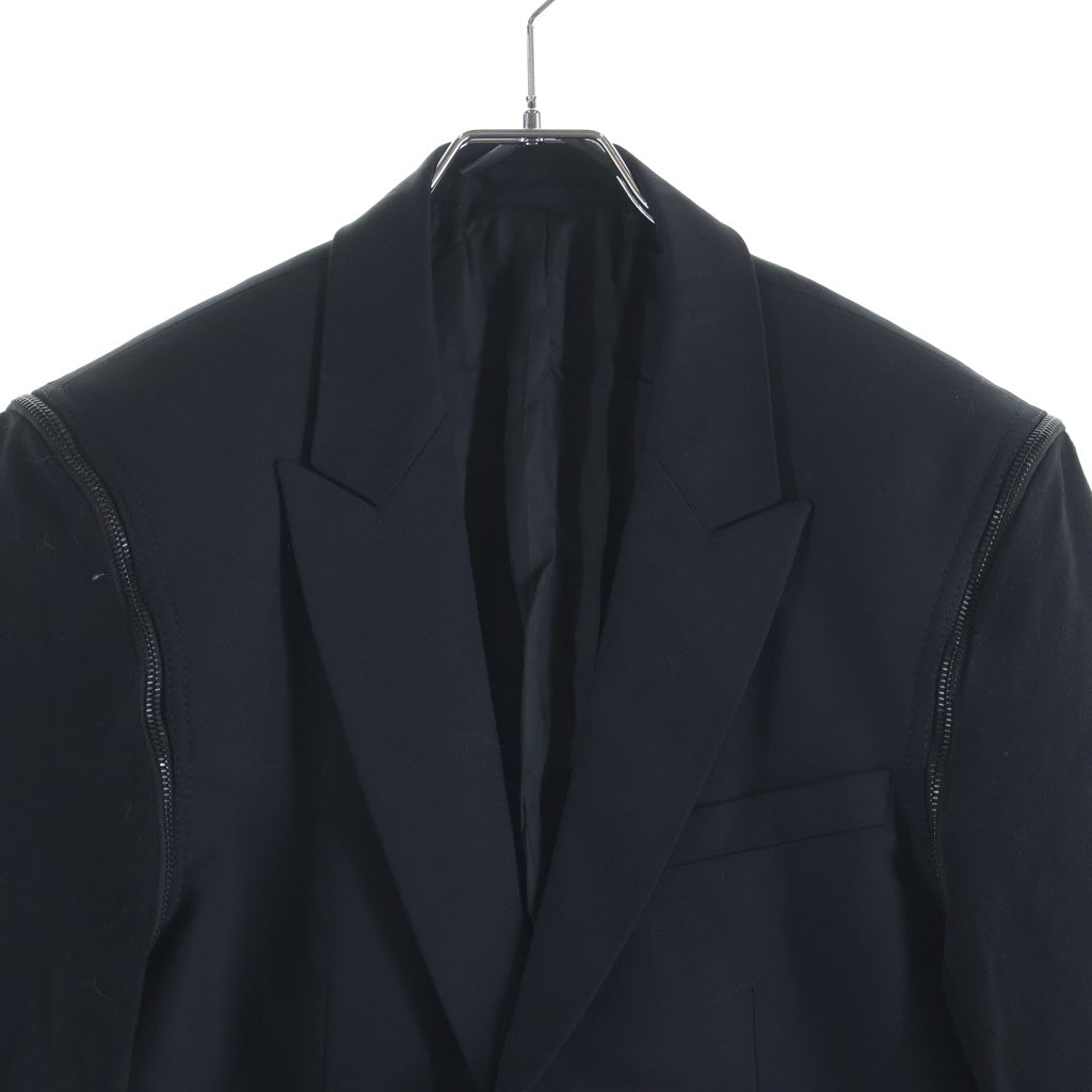 GIVENCHY(ジバンシィ) Zip Tailored Jacket 2B ジップ シングルテーラードジャケット ブラック 16S3249003