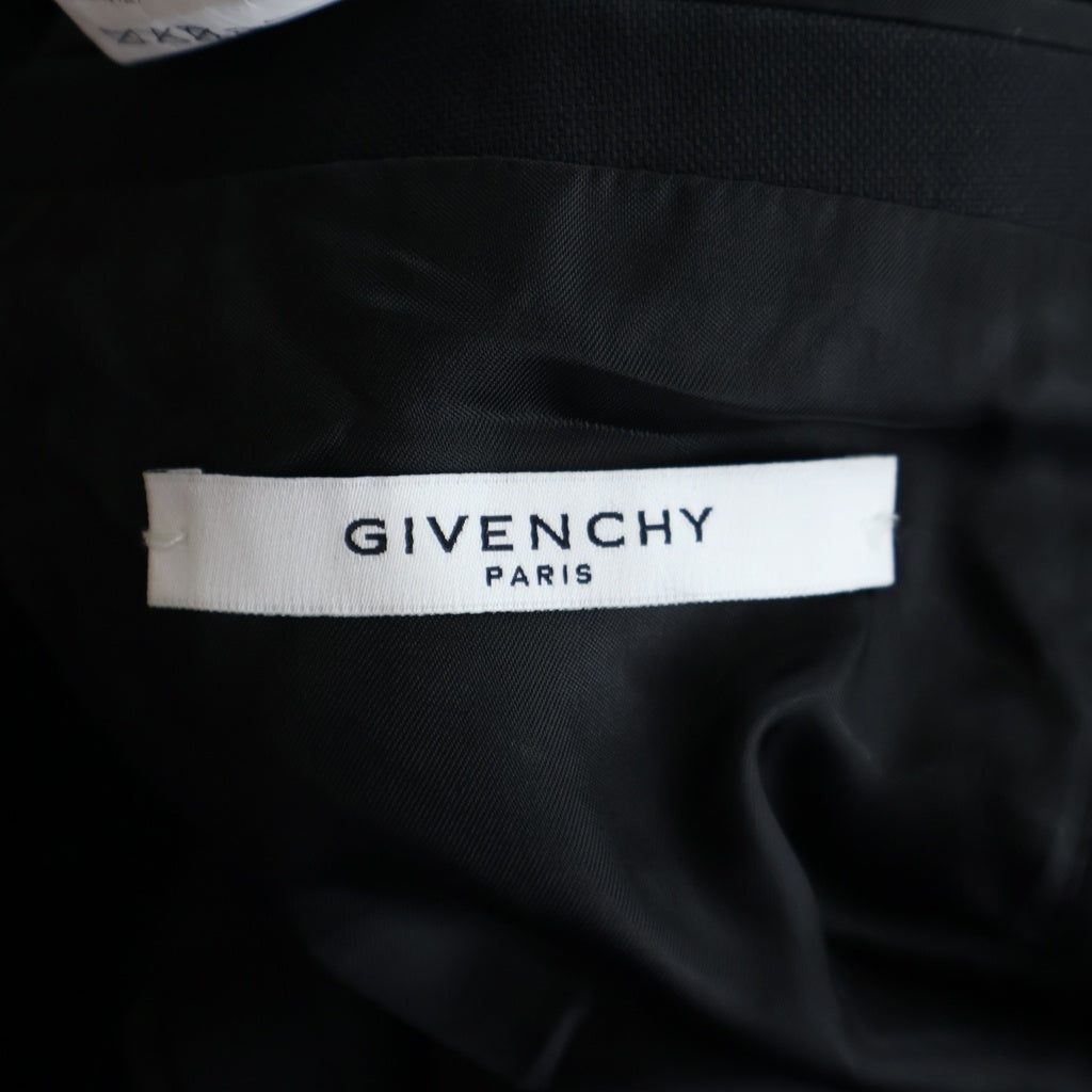 GIVENCHY(ジバンシィ) Zip Tailored Jacket 2B ジップ シングルテーラードジャケット ブラック 16S3249003