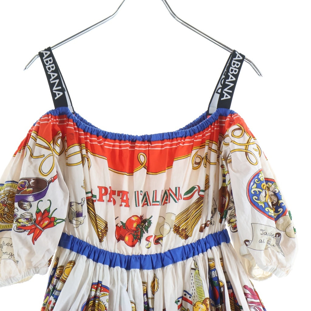 DOLCE & GABBANA(ドルチェアンドガッバーナ) Mid-Length Dress 総柄ドレス ワンピース マルチ レディース F6AEBT HH5BJ