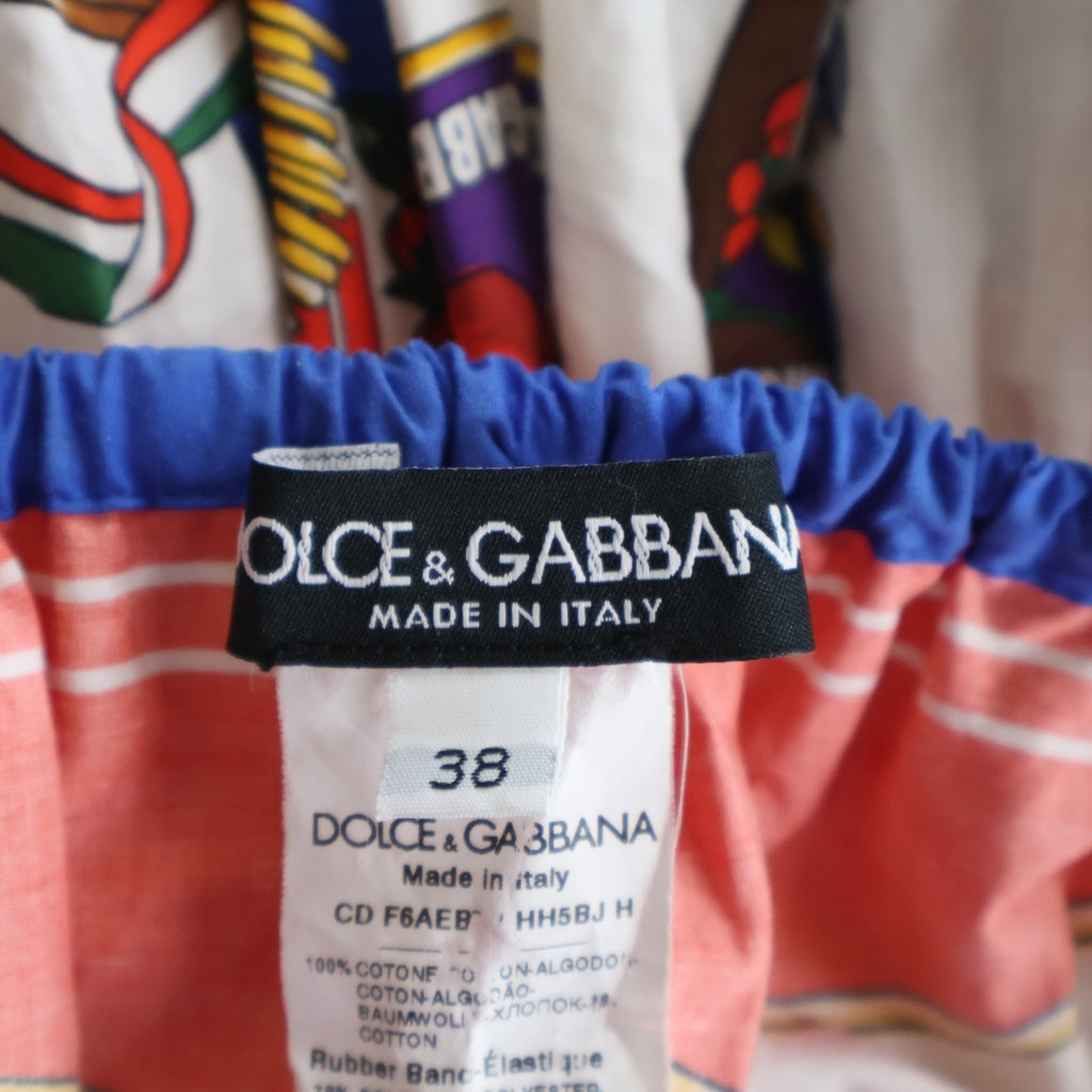 DOLCE & GABBANA(ドルチェアンドガッバーナ) Mid-Length Dress 総柄ドレス ワンピース マルチ レディース F6AEBT HH5BJ