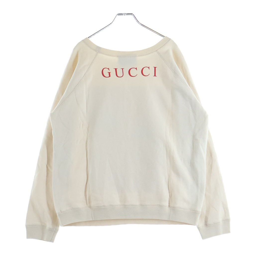 GUCCI(グッチ) Sweatshirt 井出ちかえ スパンコール装飾クルーネックスウェットトレーナー アイボリー 539088 X916B