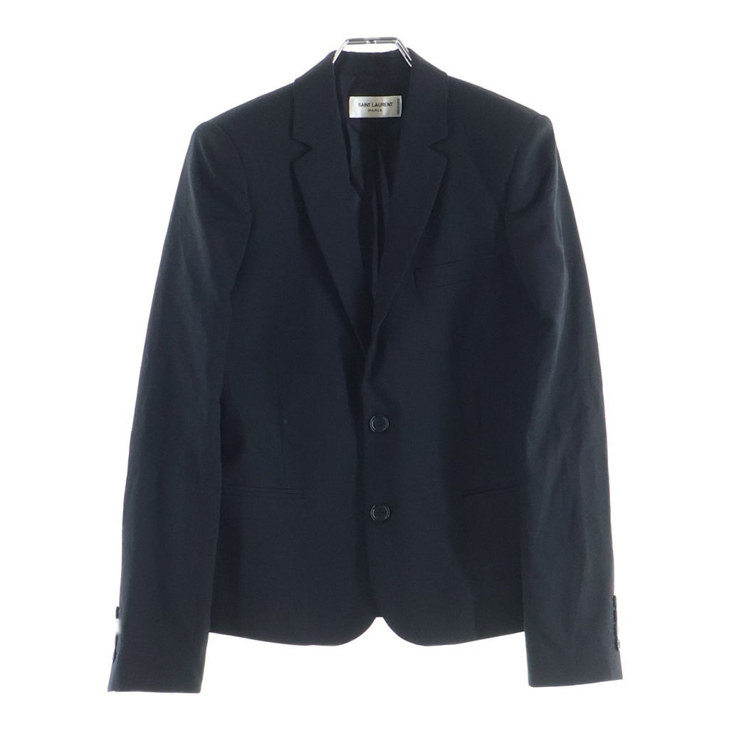 SAINT LAURENT PARIS(サンローランパリ) Wool Tailored Jacket 2B ウールテーラードジャケット ブラック レディース 636998 Y404W