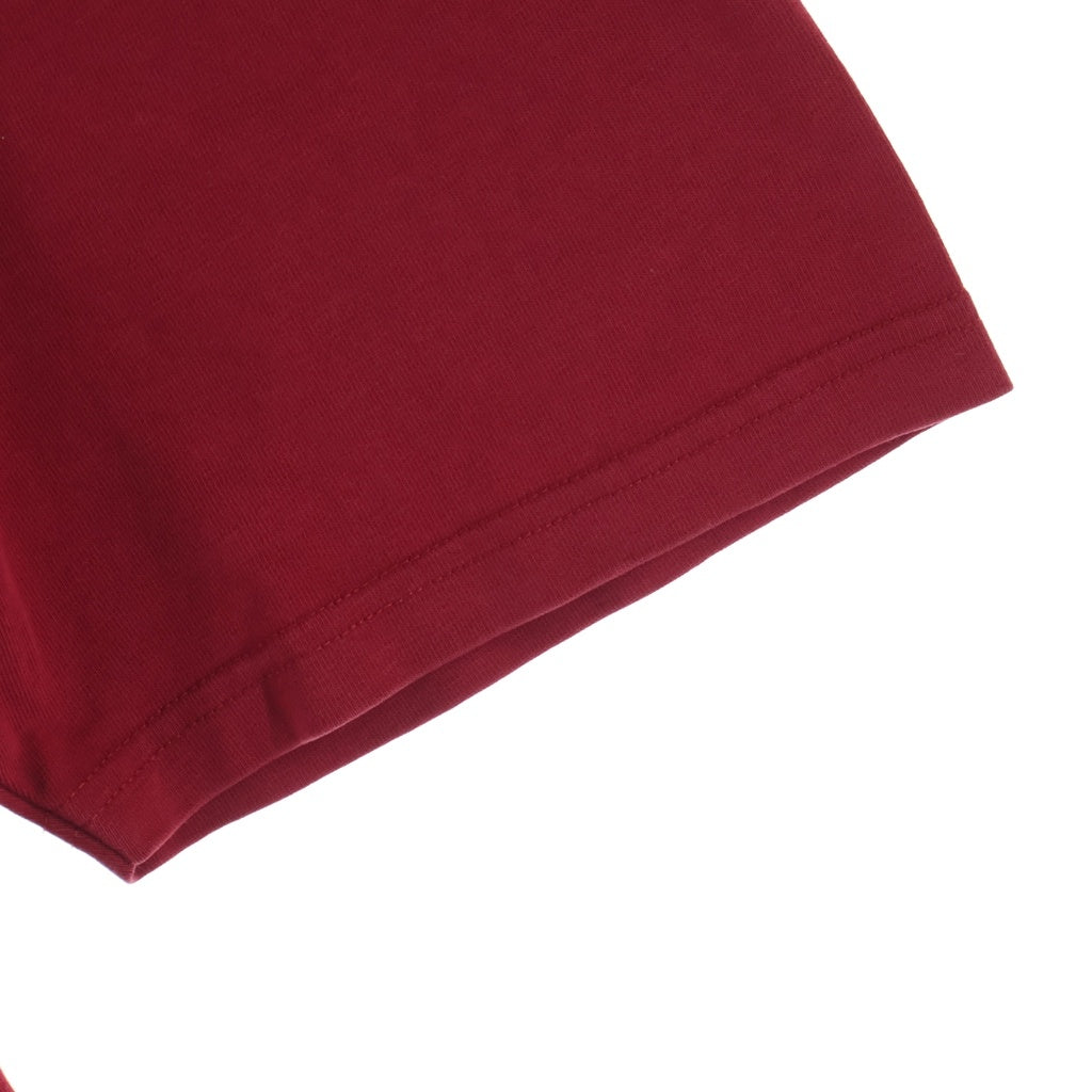 AMI Alexandre Mattiussi(アミアレクサンドルマテュッシ) T-Shirt ハートロゴ刺繍 半袖Tシャツ レッド UTS002.726