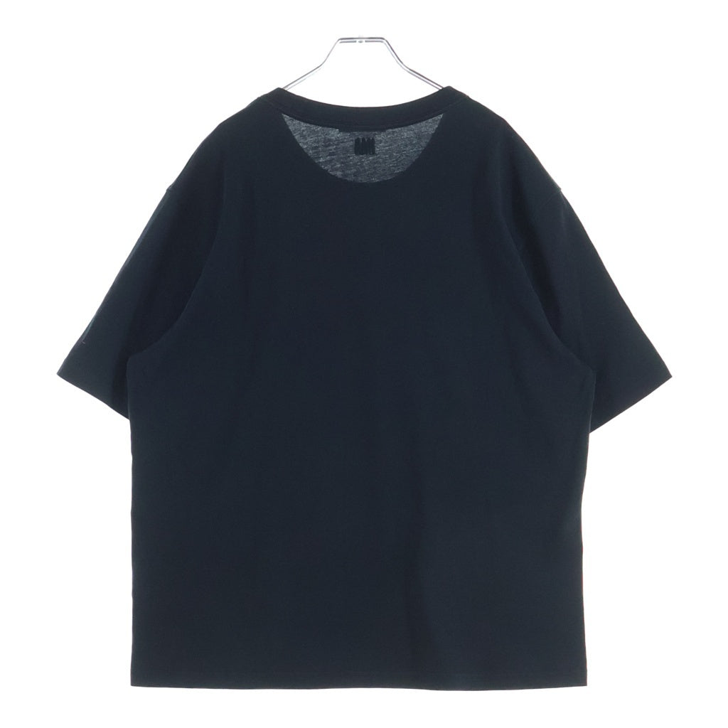 AMI Alexandre Mattiussi(アミアレクサンドルマテュッシ) T-Shirt ハートロゴ刺繍 半袖Tシャツ ブラック A21HJ128.726