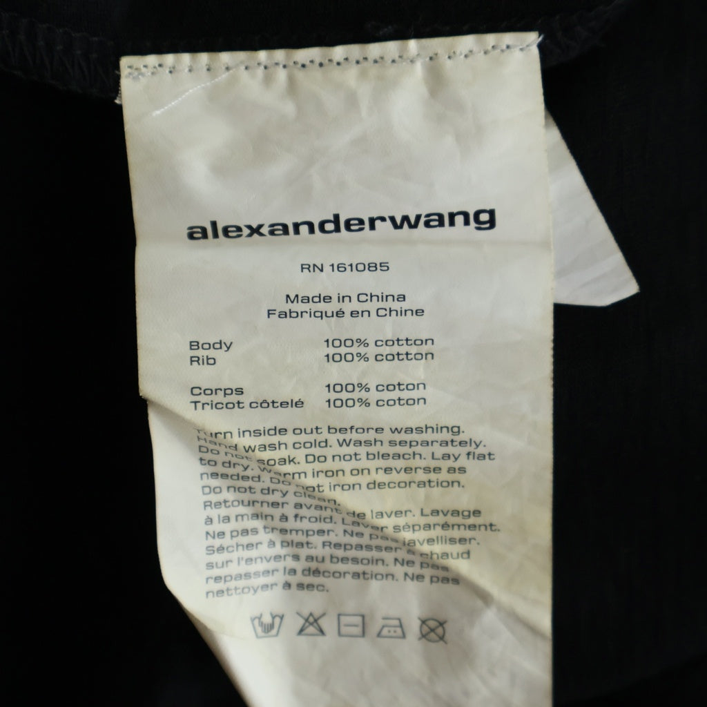 ALEXANDER WANG(アレキサンダーワン) Glitter T-Shirt グリッター 半袖Tシャツ グレー