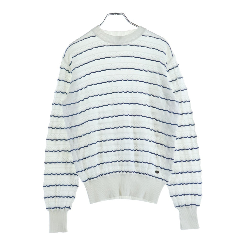 CHANEL(シャネル) ボーダーニットシャツ 長袖ニットトレーナー