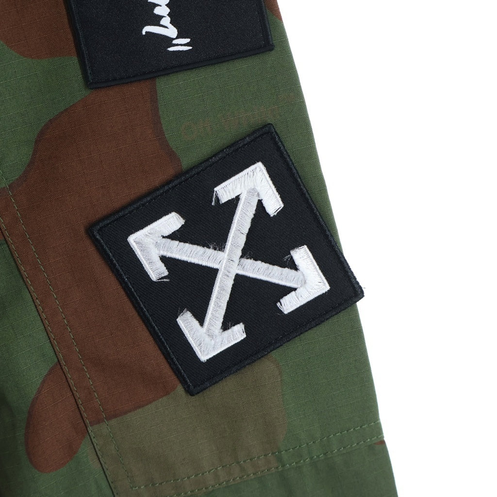 OFF-WHITE(オフホワイト) 19SS Military Jacket ワッペン ミリタリージャケット カーキ OMEL006R19A66021