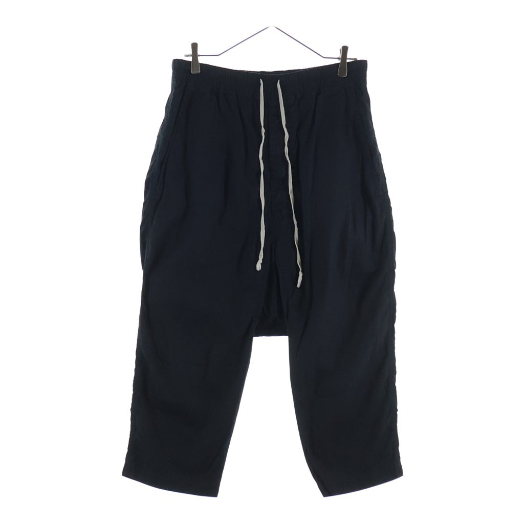 DRKSHDW(ダークシャドウ) 19SS Drawstring Cropped ドローストリング クロップドパンツ ブラック DU19S4373-CR