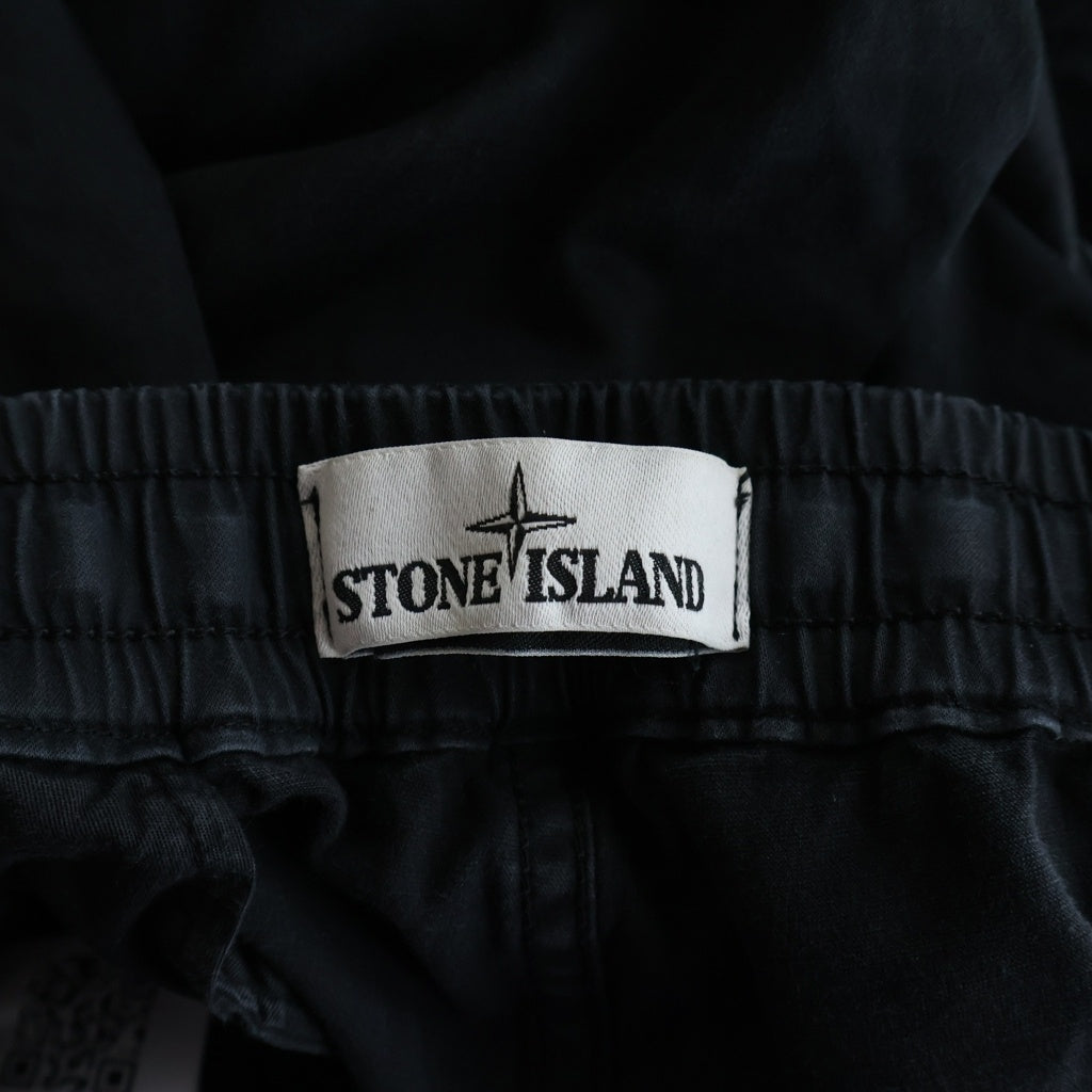 STONE ISLAND(ストーンアイランド) RE-T Cargo Pants ロゴワッペン カーゴパンツ ブラック 731531414