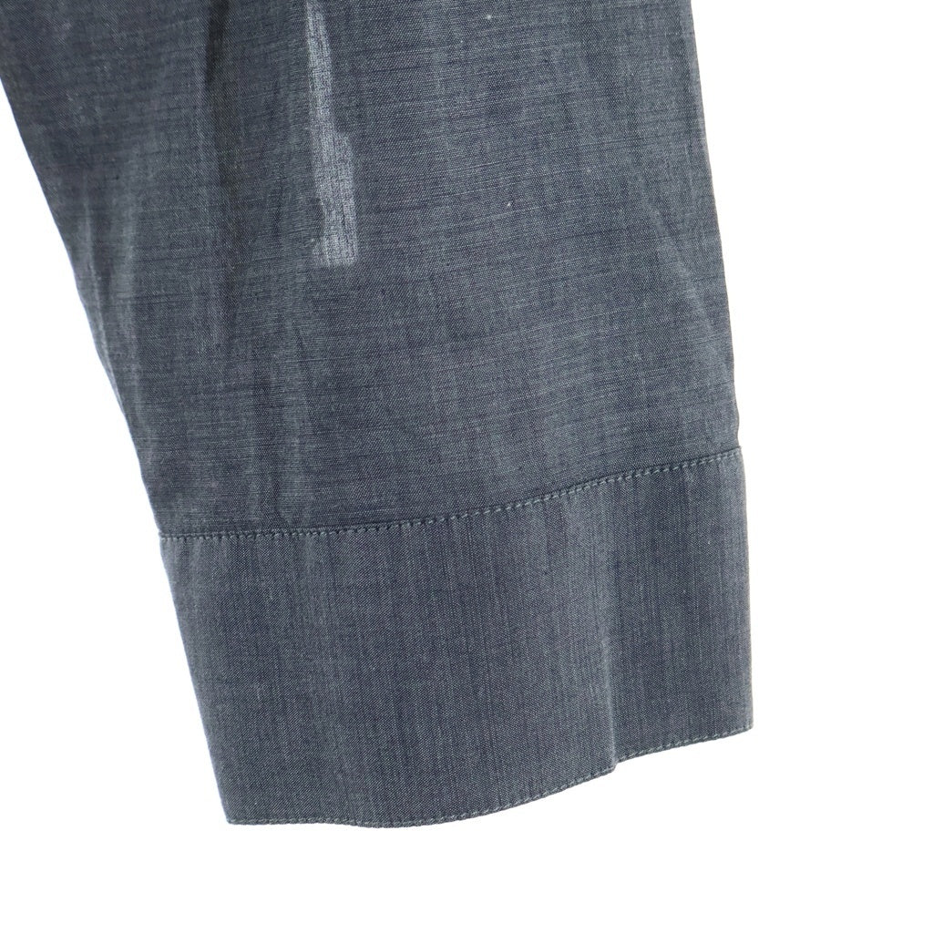 Dior HOMME(ディオールオム) 11AW カラー切替 長袖比翼シャツ グレー 133C549Z1844
