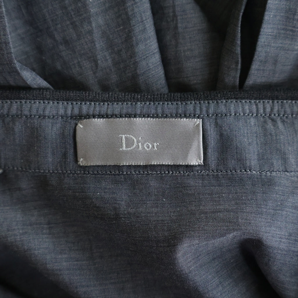 Dior HOMME(ディオールオム) 11AW カラー切替 長袖比翼シャツ グレー 133C549Z1844